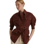 YVES SALOMON TECHNICAL FABRIC SAFARI JACKET