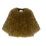 YVES SALOMON CROPPED FEATHER JACKET