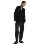 YVES SALOMON MERINO KNIT AND MINK CARDIGAN