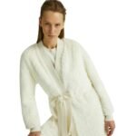 YVES SALOMON MERINO KNIT AND MINK LONG CARDIGAN