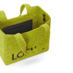 LOEWE FONT TOTE MEDIUM BAG IN RAFFIA