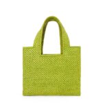 LOEWE FONT TOTE SMALL BAG IN RAFFIA