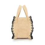 LOEWE FONT TOTE SMALL BAG IN RAFFIA