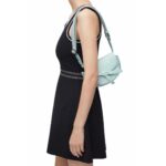 LOEWE GATE DUAL MINI BAG IN SOFT CALFSKIN AND JACQUARD