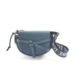 LOEWE GATE DUAL MINI BAG IN SOFT CALFSKIN AND JACQUARD