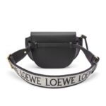 LOEWE GATE DUAL MINI BAG IN SOFT CALFSKIN AND JACQUARD