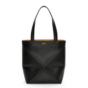 LOEWE PUZZLE FOLD TOTE BAG IN SHINY CALFSKIN
