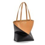 LOEWE PUZZLE FOLD TOTE BAG IN SHINY CALFSKIN