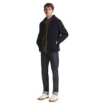 YVES SALOMON HOODIE IN WOOL-CASHMERE BLEND FABRIC