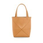 LOEWE PUZZLE FOLD TOTE MINI BAG IN SHINY CALFSKIN