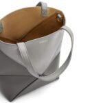 LOEWE PUZZLE FOLD TOTE MINI BAG IN SHINY CALFSKIN