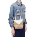LOEWE PUZZLE FOLD TOTE MINI BAG IN SHINY CALFSKIN