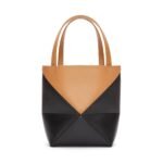 LOEWE PUZZLE FOLD TOTE MINI BAG IN SHINY CALFSKIN