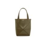 LOEWE PUZZLE FOLD TOTE MINI BAG IN SHINY CALFSKIN