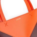 LOEWE PUZZLE FOLD TOTE MINI BAG IN SHINY CALFSKIN