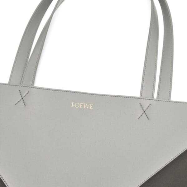 LOEWE PUZZLE FOLD TOTE XL BAG IN SHINY CALFSKIN