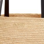 LOEWE PUZZLE FOLD TOTE XL BAG IN RAFFIA