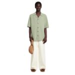 NANUSHKA ZIKO TERRY-KNIT SHIRT FADED SAGE