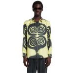 NANUSHKA SEBAS PRINTED SILK-TWILL SHIRT MULTICOLOR