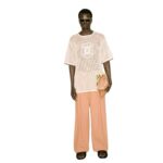 NANUSHKA ESTIENNE CROCHET LACE T-SHIRT WHITE