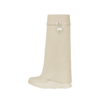 GIVENCHY SHARK LOCK BIKER ANKLE BOOTS IN GRAINED LEATHER