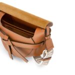 LOEWE SMALL GATE BAG IN SOFT CALFSKIN AND JACQUARD