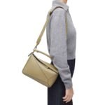 LOEWE SMALL PUZZLE BAG IN SATIN CALFSKIN