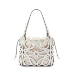LOEWE ANAGRAM CUT OUT TOTE BAG IN CALFSKIN