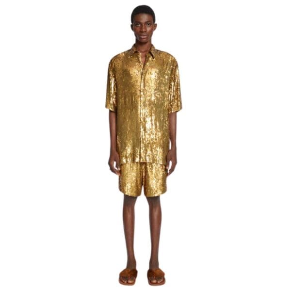 DRIES VAN NOTEN EMBELISHED SHIRT