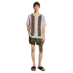 DRIES VAN NOTEN PRINTED FITTED SHIRT