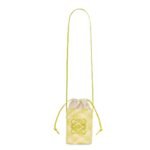 LOEWE SQUARE POCKET ANAGRAM CHECKS IN IRACA PALM AND CLASSIC CALFSKIN