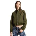 DSQUARED2 BLOSSOM PATCH VARSITY BOMBER