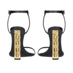 GIVENCHY G CUBE SANDALS IN LEATHER