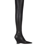 GIVENCHY RAVEN OVER THE KNEE BOOTS IN LEATHER AND AYERS