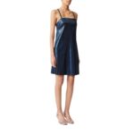 STOULS BABANELA LEATHER SLIP DRESS