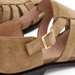 LOEWE CAMPO SANDAL IN SUEDE CALFSKIN