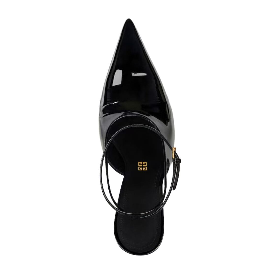 GIVENCHY SHOW SLINGBACKS IN PATENTS LEATHER