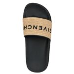 GIVENCHY SLIDE FLAT SANDAL IN RAFFIA