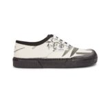 LOEWE TERRA VULCA LACE UP SNEAKER IN PRINTED CANVAS
