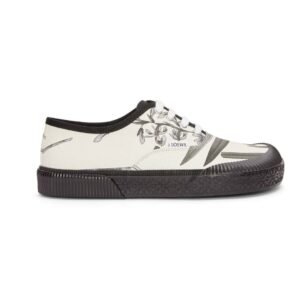 LOEWE TERRA VULCA LACE UP SNEAKER IN PRINTED CANVAS