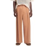 NANUSHKA BORRE WASHED-CALICO PANTS BROWN
