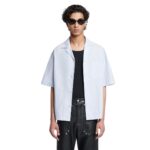 NANUSHKA MAXTON STRIPED SHIRT BLUE