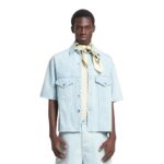 NANUSHKA JORGE DENIM SHIRT BLUE