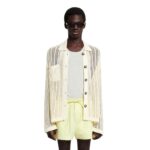 NANUSHKA JISKE CROCHET SHIRT WHITE