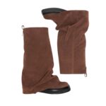 THE ATTICO ''ROBIN'' CHOCOLATE COMBAT BOOT