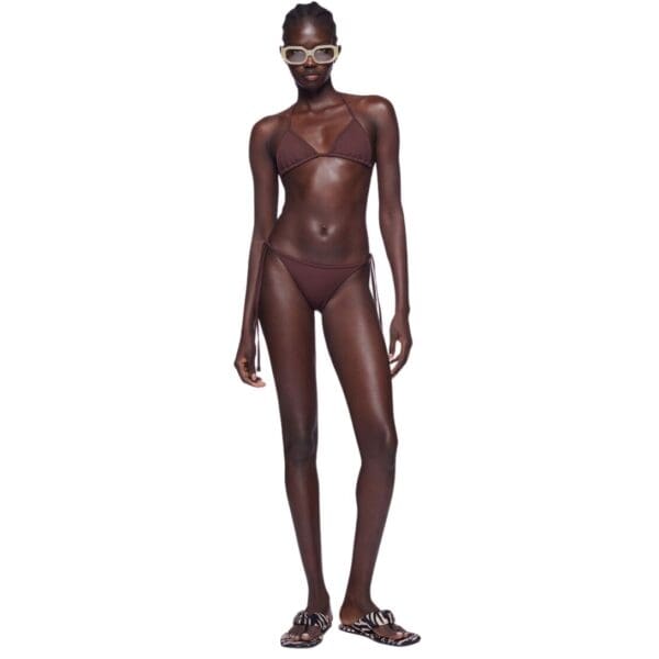 THE ATTICO DARK BROWN BIKINI