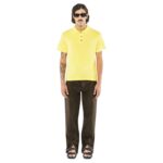NANUSHKA ZAMIR MERINO WOOL POLO SHIRT YELLOW