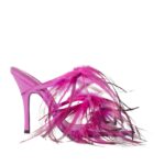 THE ATTICO BLUE AND LIGHT GREY MINI DRESS