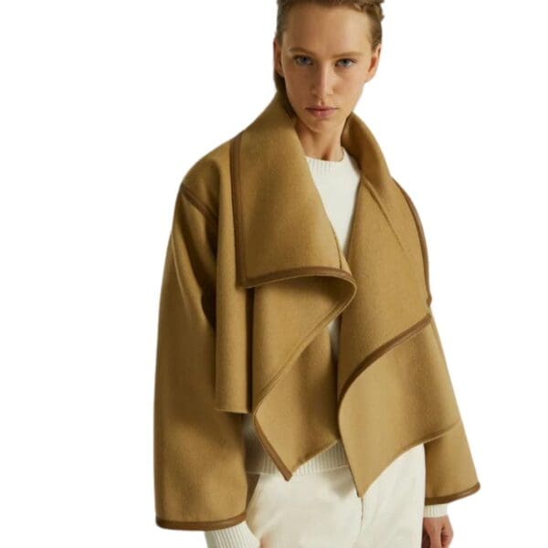 YVES SALOMON SHORT DOUBLE-SIDED CASHMERE JACKET