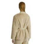 YVES SALOMON MERINO KNIT AND MINK CARDIGAN